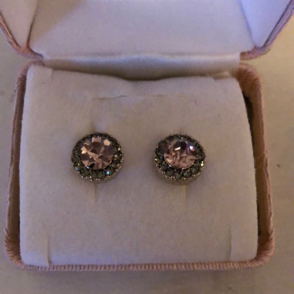 Pink stud earrings Never worn